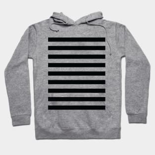 Black horizontal stripes Hoodie